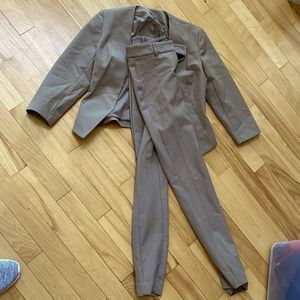 Tan express pant suit